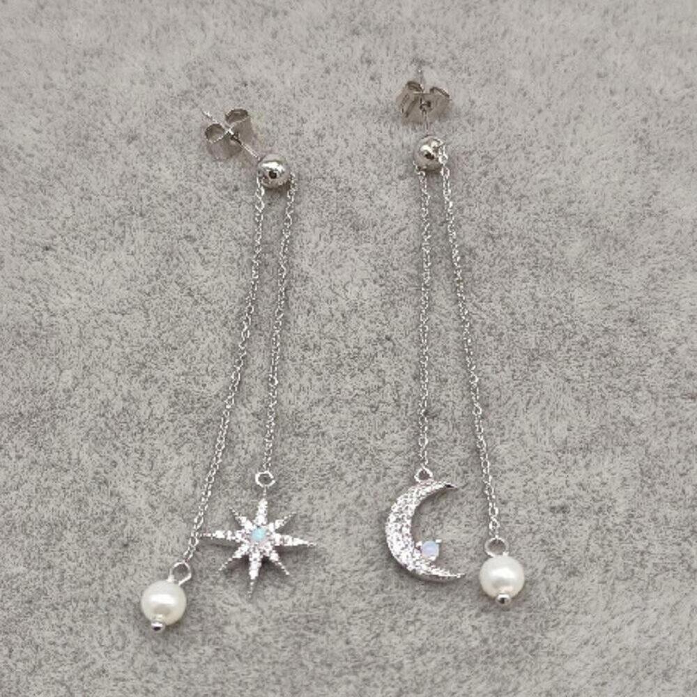 BHLDN Celestial Pearl Drop Earrings - Picture 4 of 4